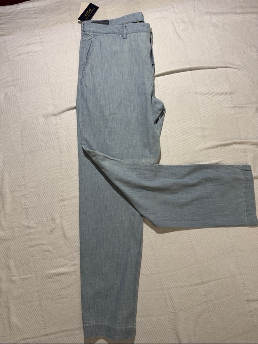 Ralph Lauren Light Blue Men’s Chino Pants, 38 x 32